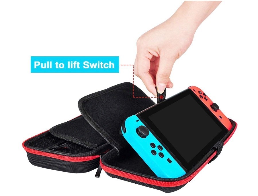 daydayup Switch Case and Tempered Glass Screen Protector Compatible with Nintend