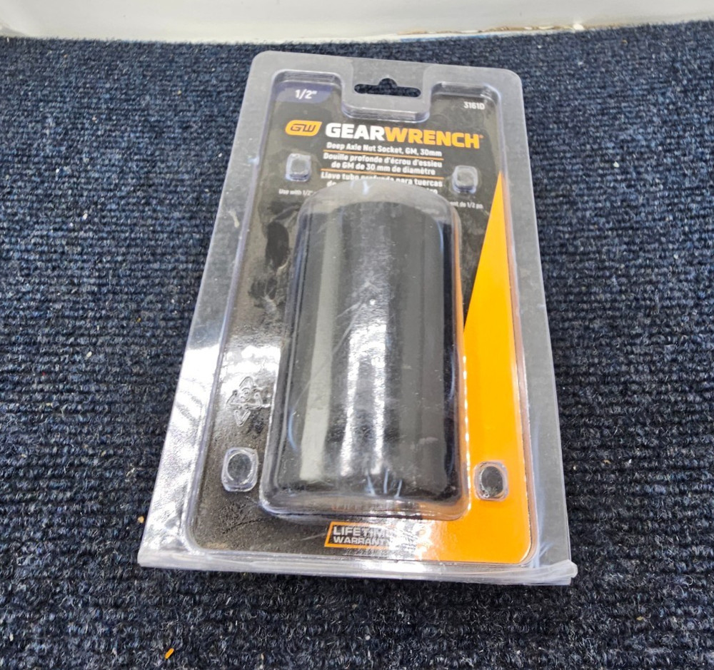 GearWrench 3161D: 1/2" Drive 30mm Deep Axle Nut Socket