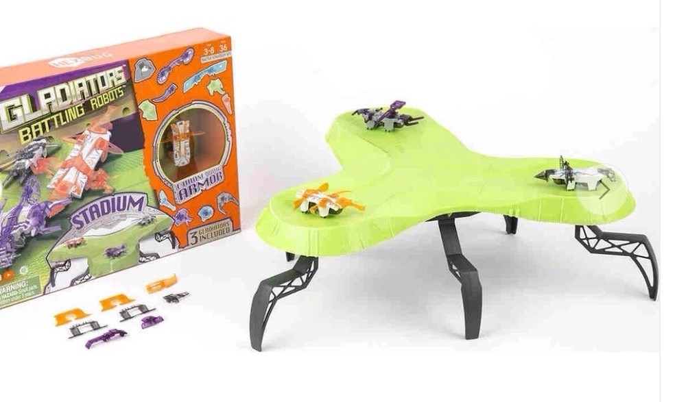 HEXBUG Gladiators Battling Robots Stadium Plus-3- Gladiators BATTLE STRATEGY KIT