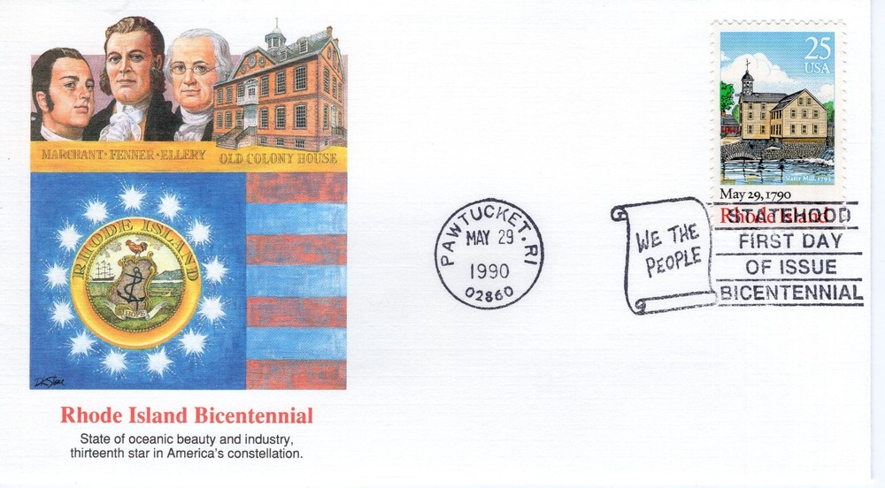 RHODE ISLAND BICENTENNIAL - 1990 - FW1305