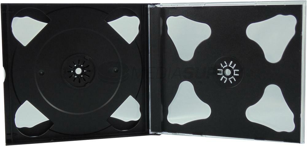 24mm Black Quintuple 5 Discs CD Jewel Case Lot