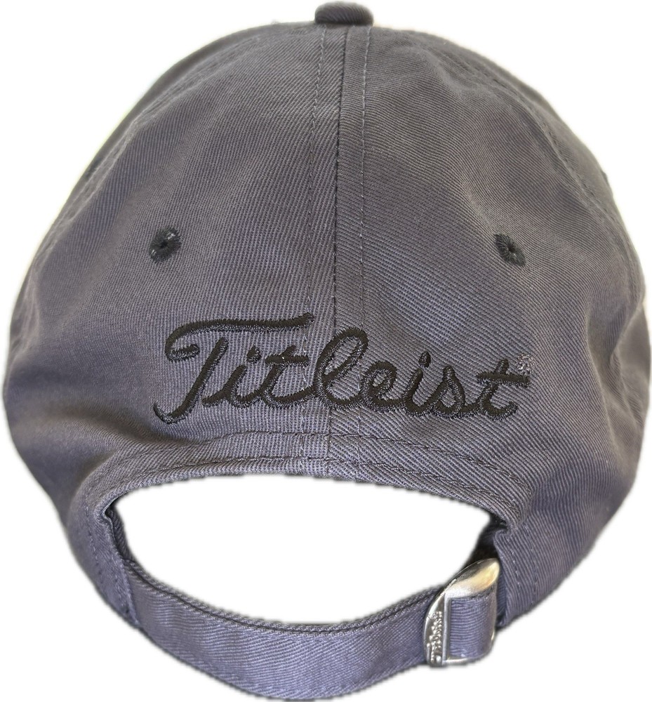 Titleist Adjustable Strap Golf Cap Hat Dark Gray/Black