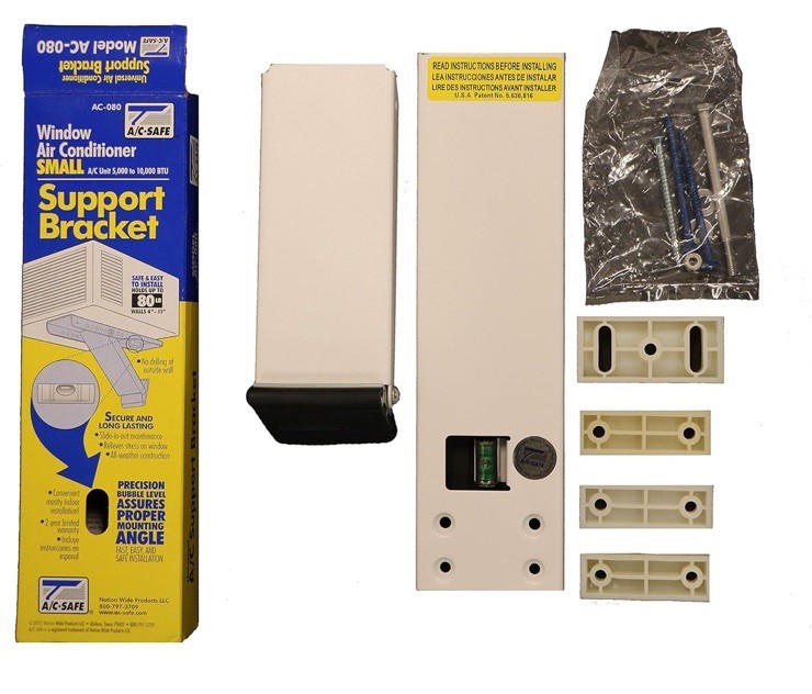 A/C Safe AC 080 Window Air Conditioner Support Bracket for Small Units NewAC-080