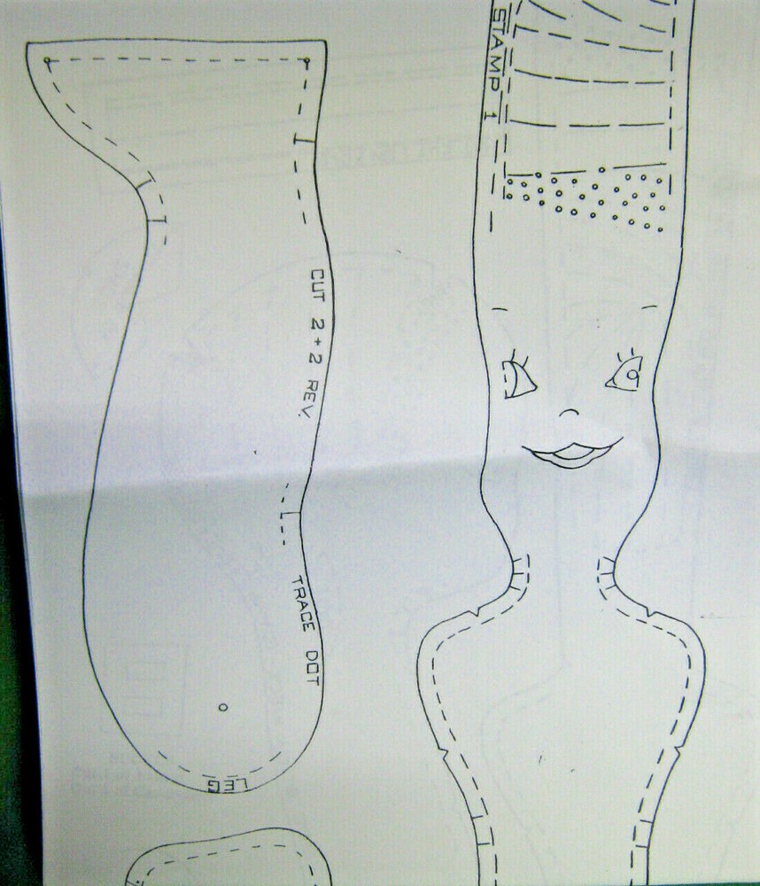 Davy Crocket Rag Doll Pattern