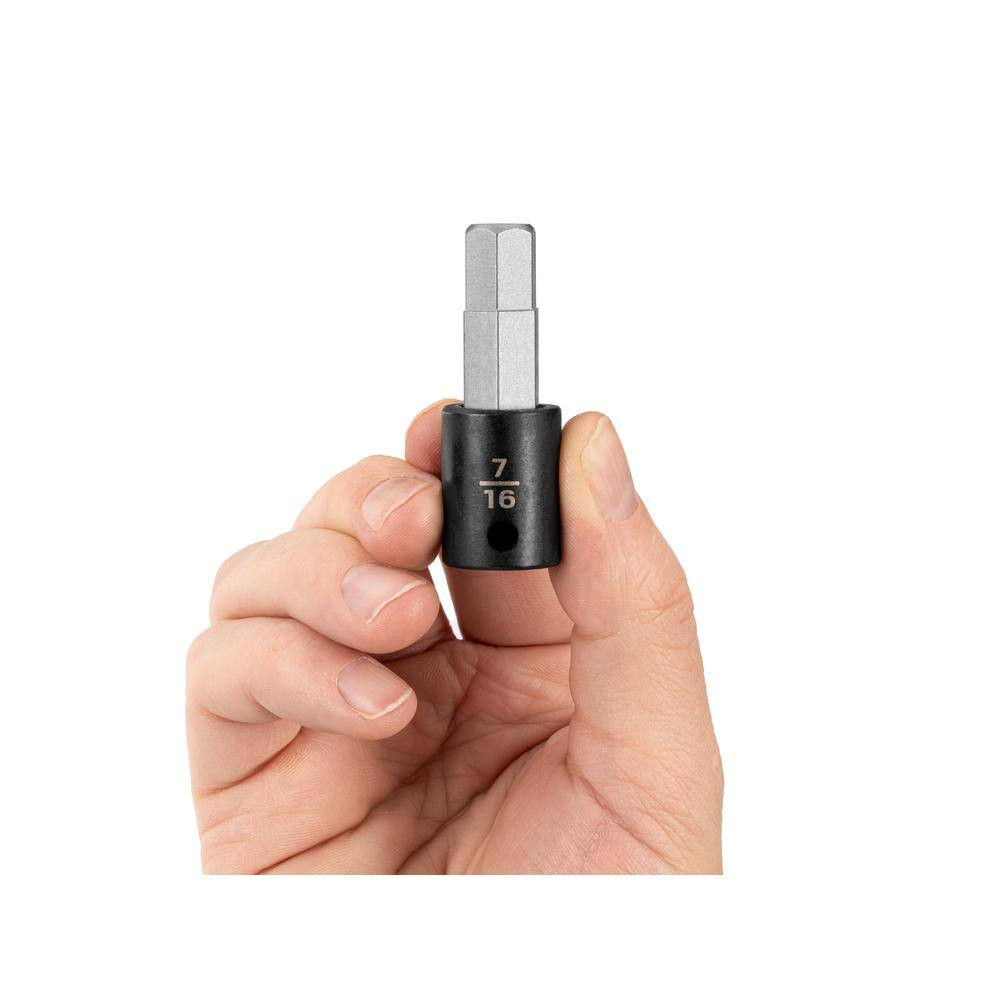 3/8 In. Drive X 7/16 In. Hex Bit Impact Socket