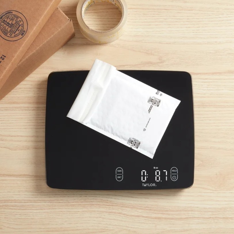 Taylor Waterproof Digital Kitchen Scale 30 lb Capacity Expanded Platform – New