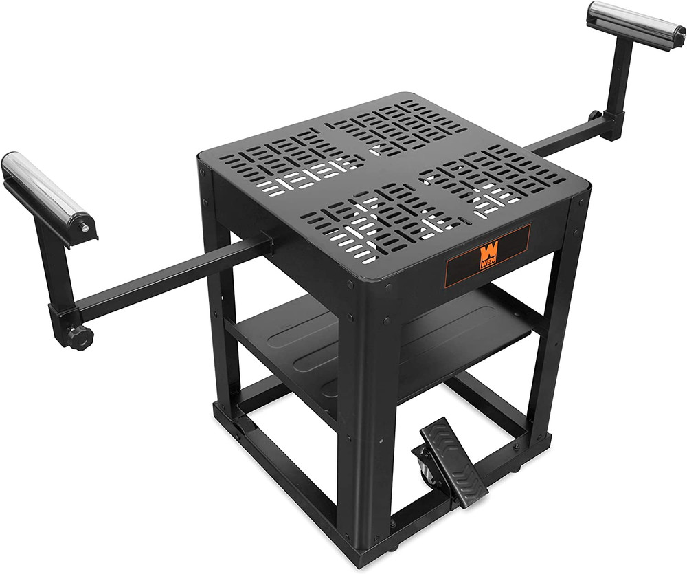 Multi-Purpose Rolling Planer and Miter Saw Tool Stand with Extension Rollers (MS