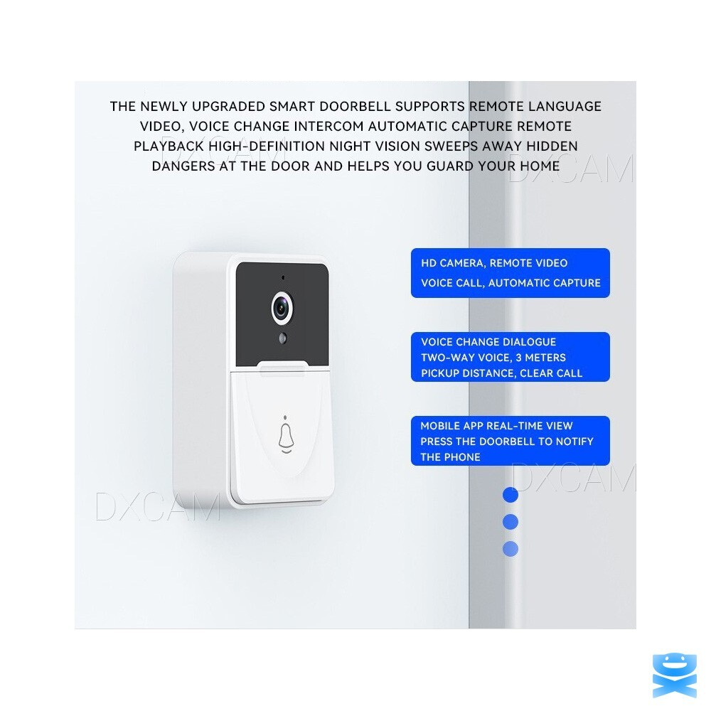 Wifi Smart Doorbell Wireless Security Intercom Video Camera Chime Door Bell Ring