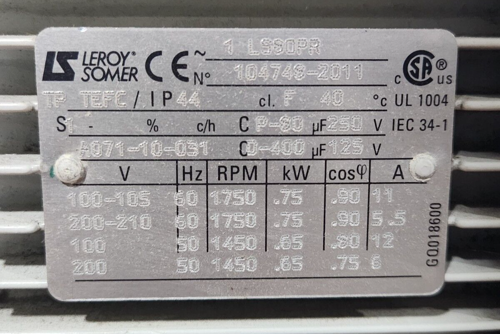 Edwards 18 E2M18 Rotary Vane Vacuum Pump A363-24-904