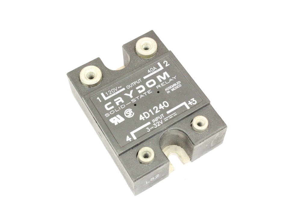 4D1240 CRYDOM SOLID STATE RELAY OUTPUT 120V 40A Input 3-32V