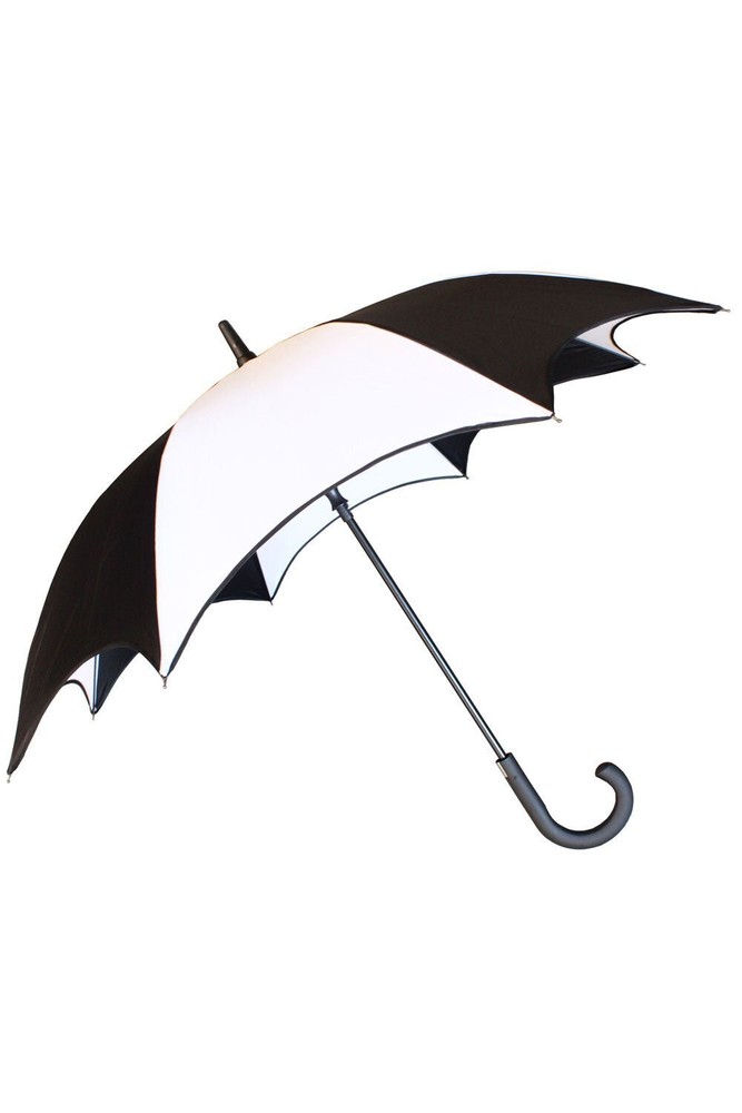 Funeral Procession Umbrella [BLACK/WHITE] Goth Emo Punk
