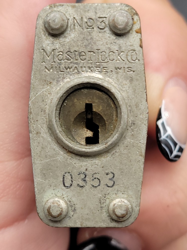 (QTY 3) Master Lock Padlock With Keys Two #3 & A #22