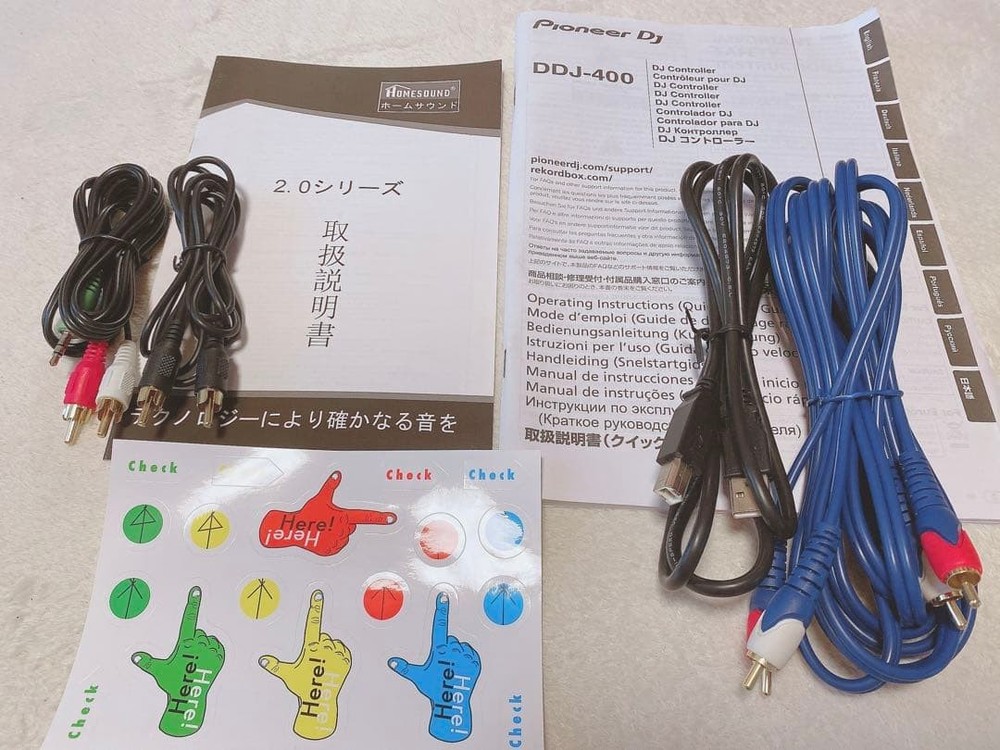 Pioneer DJ DDJ-400 Controller + Speaker + Accessories Set