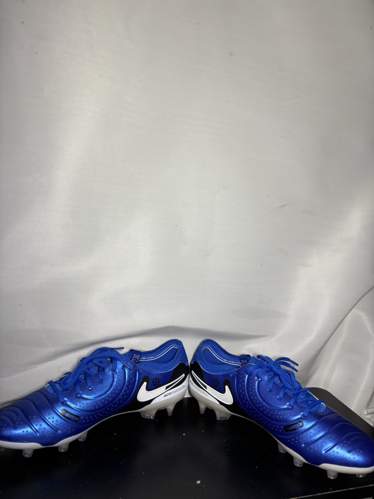 Nike Legend 10 Elite FG Soccer Cleats Blue White DV4328-400 Men's Size 8.5 New