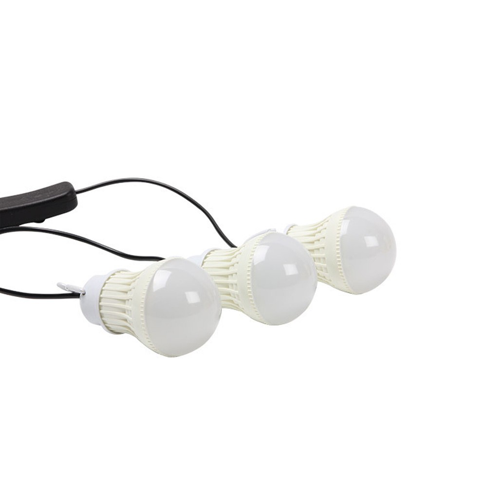 USB Solar Power Panel Generator Kit 5V Charger Home System 3 LED Bulbs Light