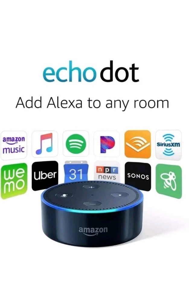 Amazon Echo Dot 2nd Generation w/ Alexa Voice Media Smart Device Open Box