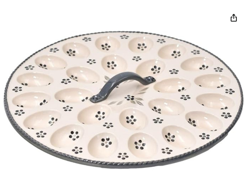 Temp-tations Old World 24 Count Egg Tray H217864  OW Gray