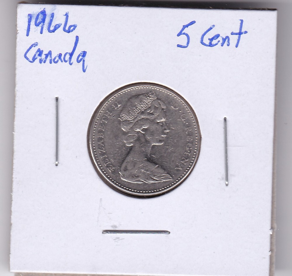 1966 Canada 5 Cents