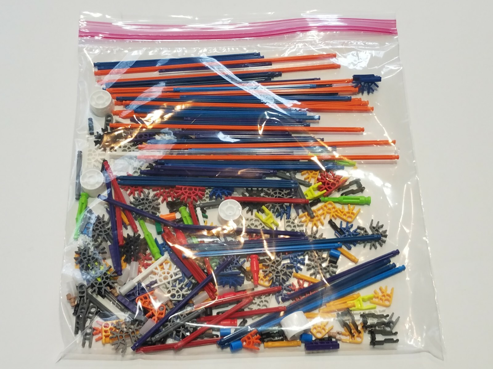 300 MICRO KNEX Rods & Connectors Random Mixed Bulk Lot Small Parts Pieces K'NEX