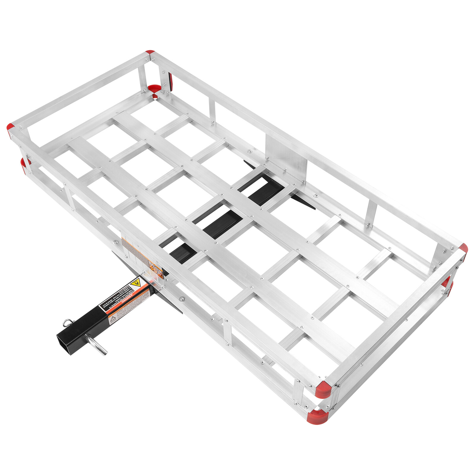 Hitch Mount Cargo Carrier 49.4x22.4x7.1 in 500lb Aluminum Fits 2" Receiver