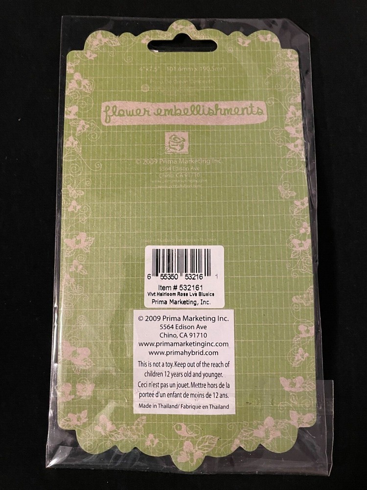 PRIMA "VELVET LEAVES" EMBELLISHMENTS - ASSORTED