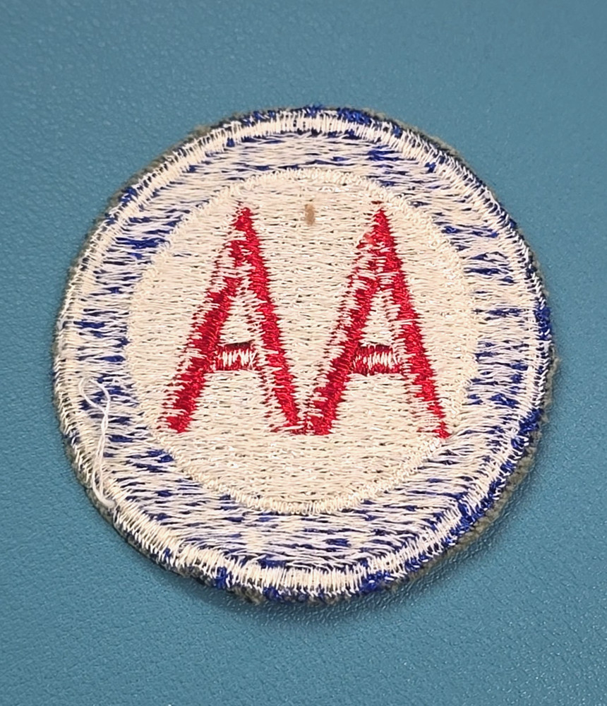 Anti-Aircraft Command Patch-Cut Edge-White Back-Original -SUPER CONDITION WW-II*