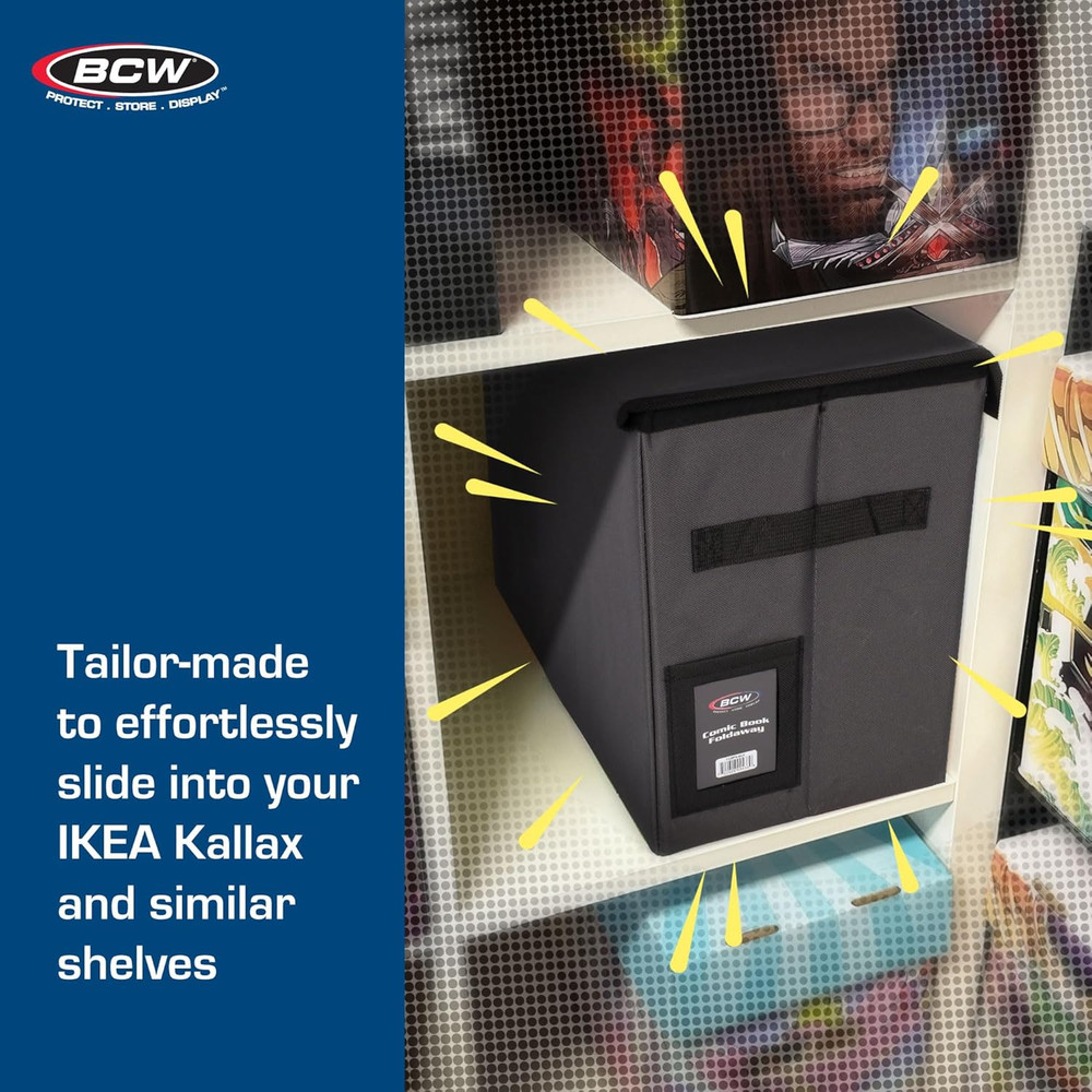 Comic Book Storage Box - 1 Ct | Foldable Comic Book Case | Each Fits 125-150 Sle