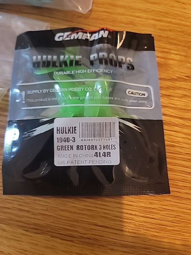 Quadcopter Props Three Different Sizes