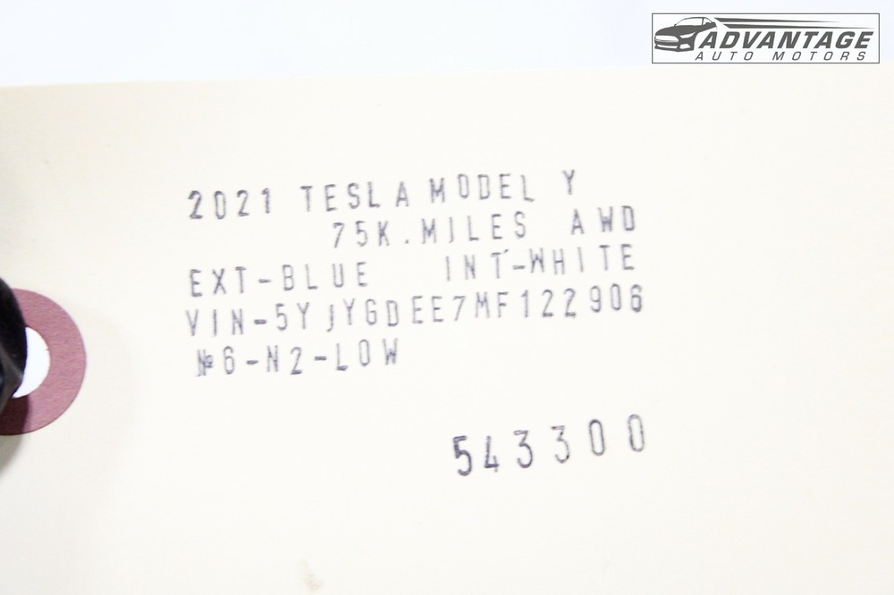2020-2024 TESLA MODEL Y FRONT DISTANCE RADAR SENSOR MODULE UNIT CONTINENTAL OEM