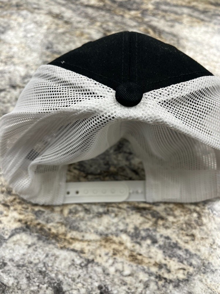 Scag Summer Hat Black & White Cap With Patch