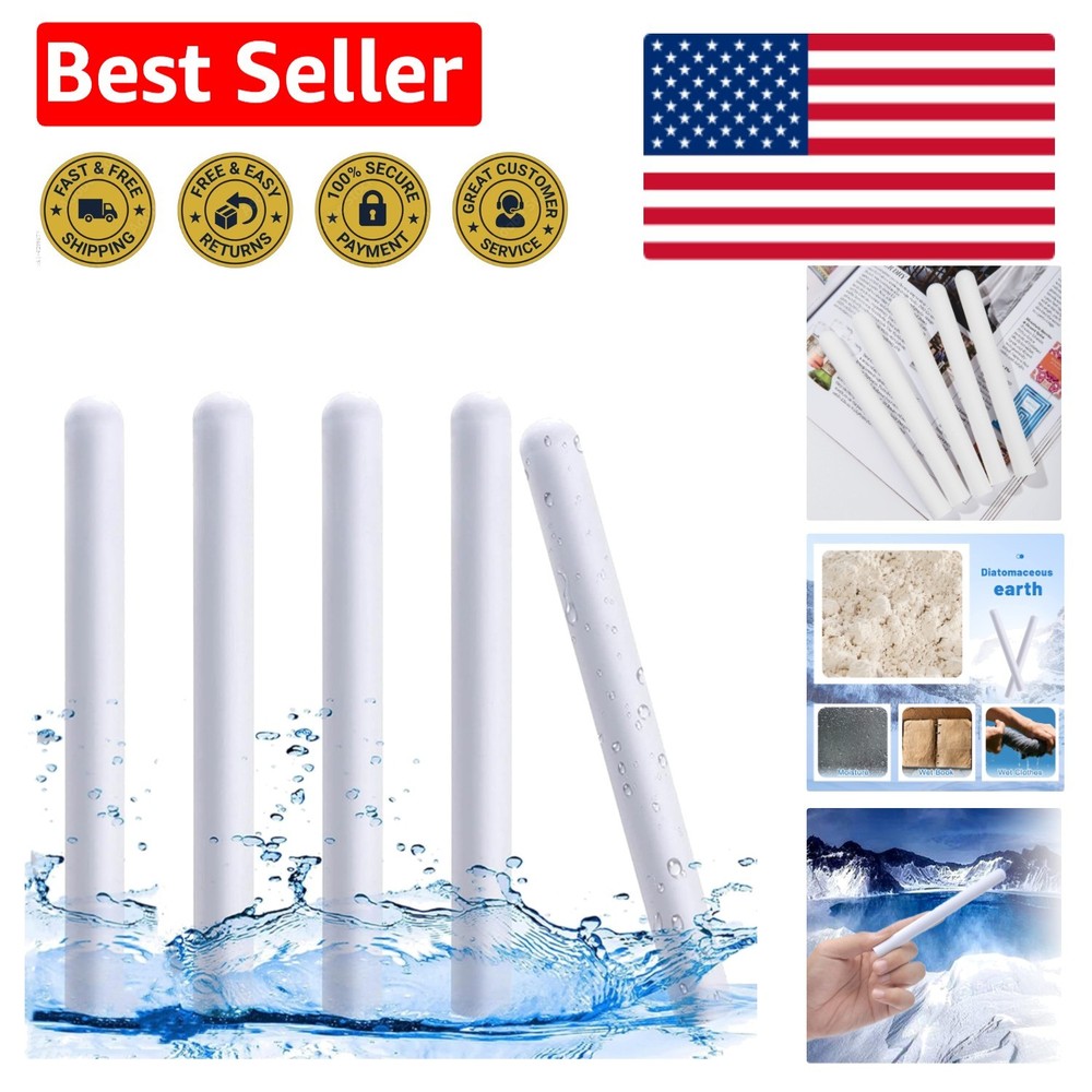 Natural Diatom Drying Stick Set - 5 Pcs for Deodorization and Rust Reduction