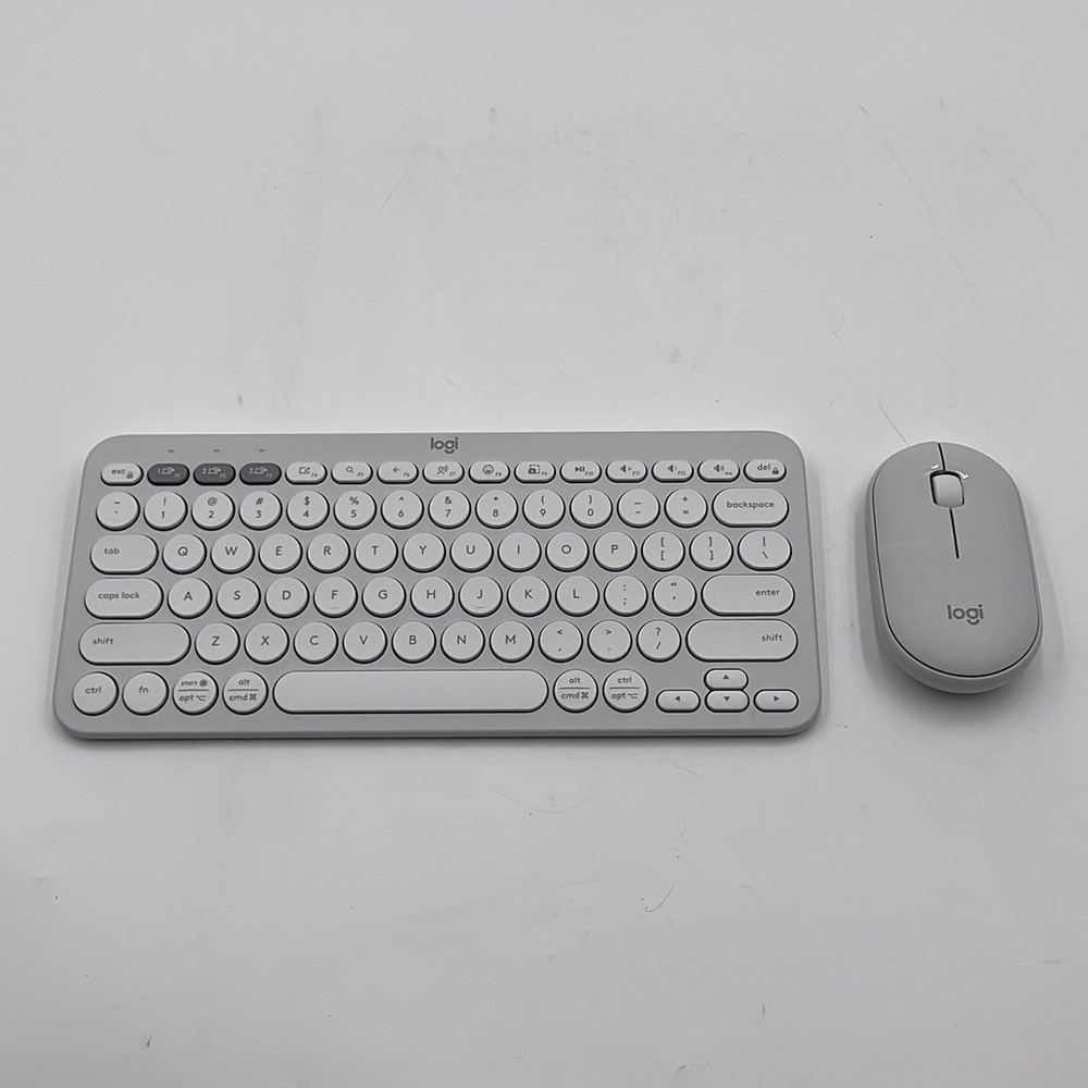 Logitech Pebble 2 Combo Wireless Keyboard and Mouse White - READ