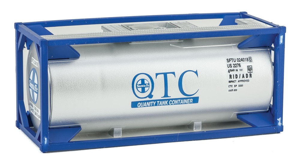 Walthers 20' Tank Container Kit - Santa Fe - HO Scale
