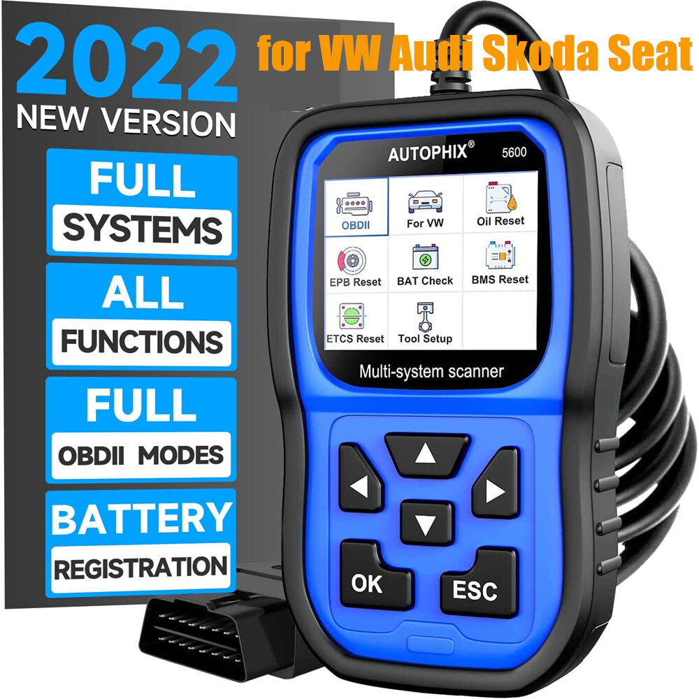 AUTOPHIX 5600 Full System Scan Diagnostic for VW Audi Check Engine ABS BMS TPMS