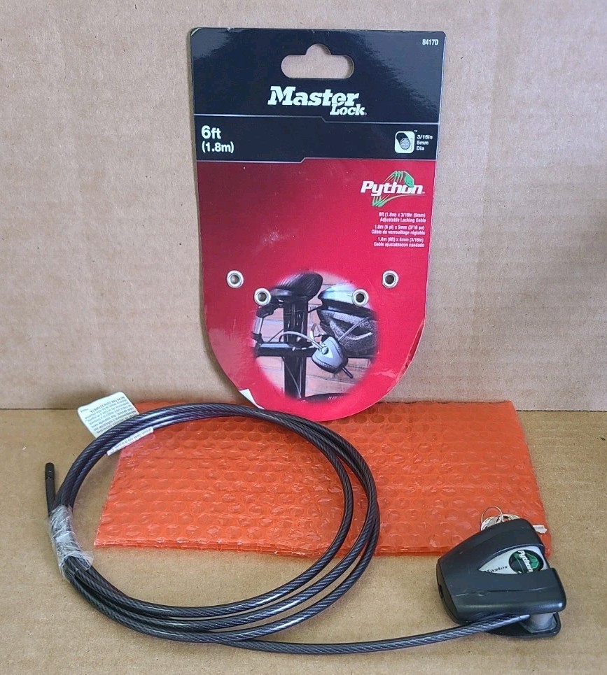 Python Cable Lock for Trail Camera Outdoor Equipment Locking Security Adjustable