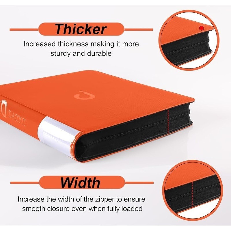 Comic Binder Storage Display 24 Comics Side-Loading Pockets Organization New