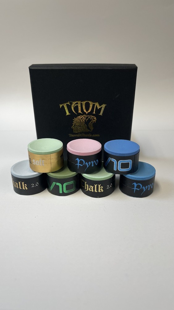 Taom Septa Pack Professional Pool/Billiard Cue Chalk - Different Colors(7pcs)