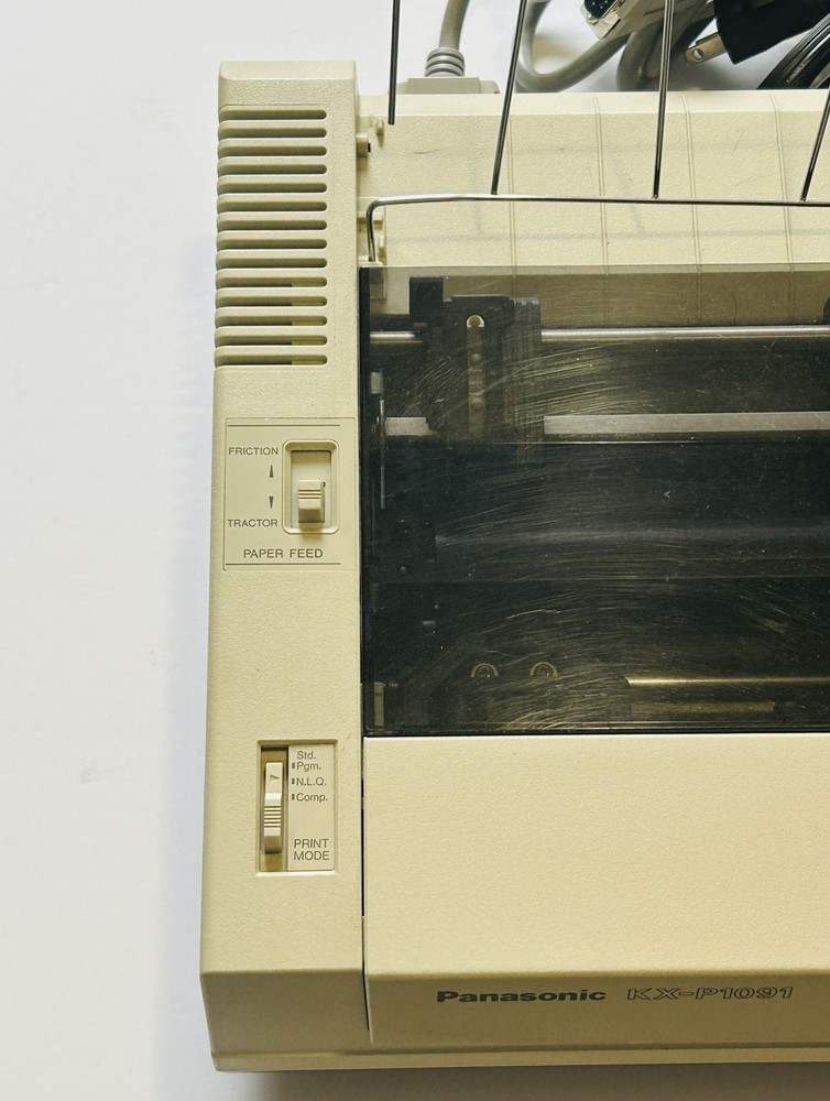 Panasonic KX-P1080i 9-Pin Impact Dot Matrix Printer Powers On Printing Untested