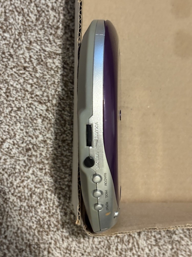 Durabrand CD-855 Portable CD Player LCD Display Purple Silver Random