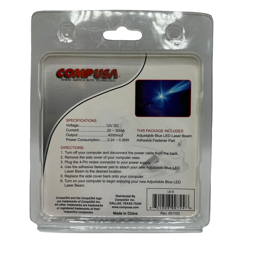 Adjustable Super Blue LED Laser Beam desktop modification lighting effects