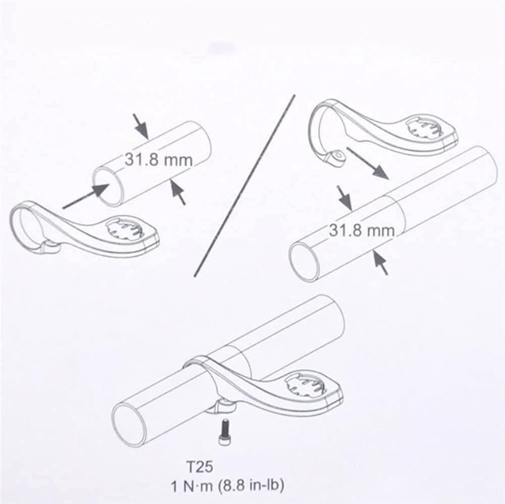 Secure, Waterproof Garmin Edge Mount for 31.8/25.4mm Handlebars - Lightweight