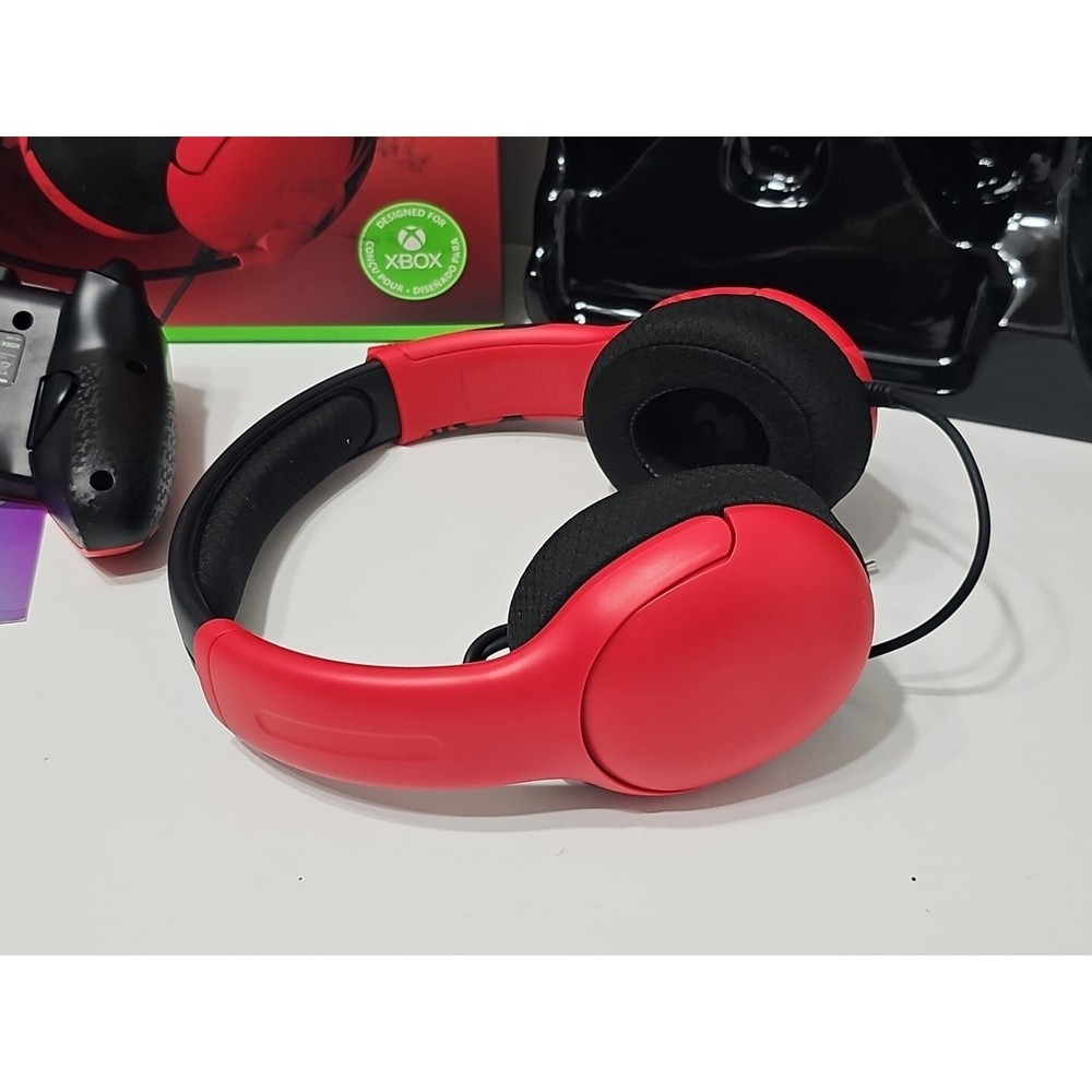 PDP Spirit Red Bundle: Advanced Wired Controller & Wired Headset *OPEN NEW*