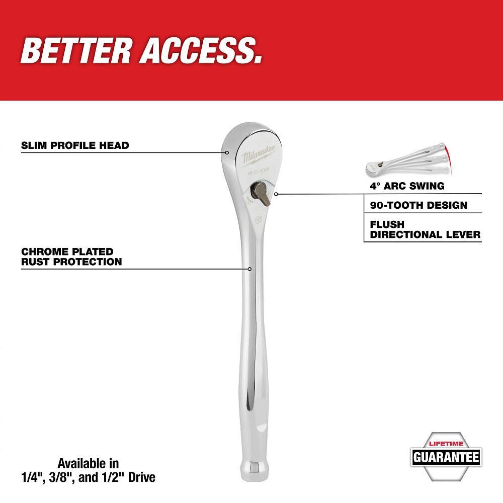 Milwaukee 1/4 In. Drive Ratchet