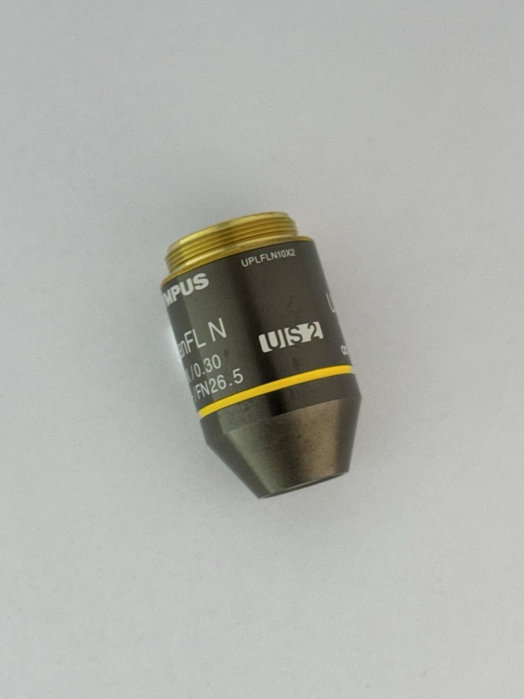 Olympus UPlanFL N 10x/0.30 -/∞ UIS2 Microscope Objective Lens RMS-FN26.5