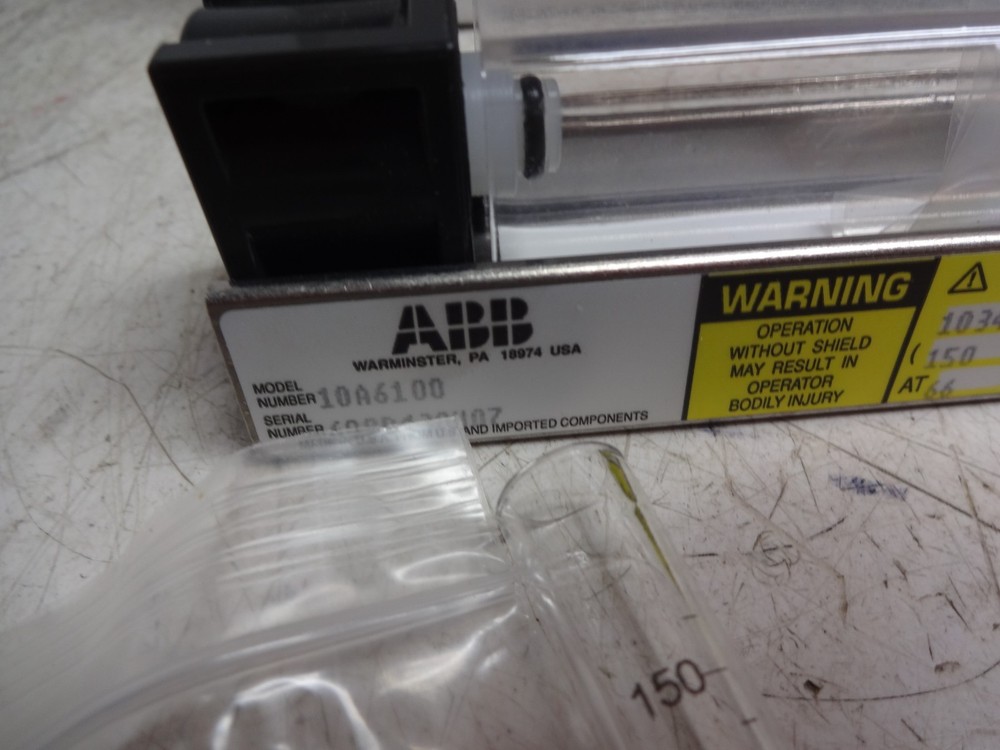 Abb 10a6100 Variable Area Flow Meter 150psig