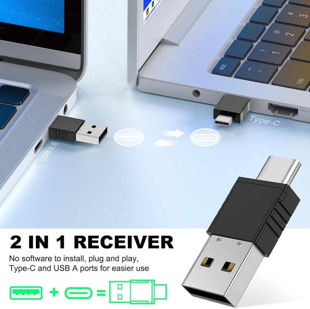 Presentation Clicker Green Laser Pointer, Rechargeable PowerPoint Clicker Wir...