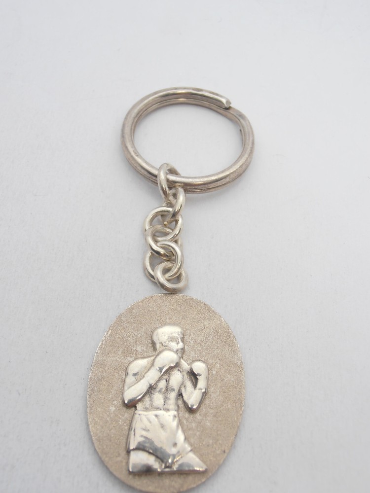 Boxer: 925 Silver Keychain - Boxing - Boxing - Boxing - Boxing - Ring