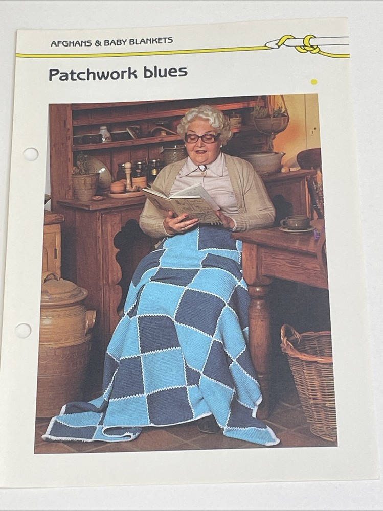 Patchwork Blues Afghan Marshall Cavendish Crochet Pattern