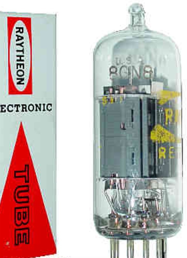 8EB8/8GN8 TUBE RAYTHEON NIB TESTED & BOXED VINTAGE COMMERCIAL SURPLUS