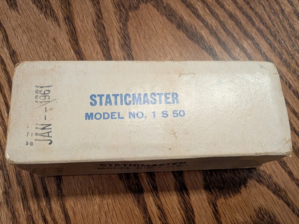 Vintage Static Master Brush Nuclear Products Co